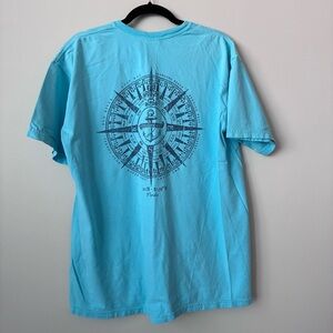 Comfort Colors Aqua Compass Tee Perdido Key Florida